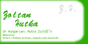 zoltan hutka business card